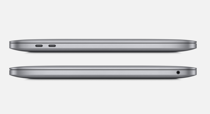 MacBook Pro 13 M2 side Gris