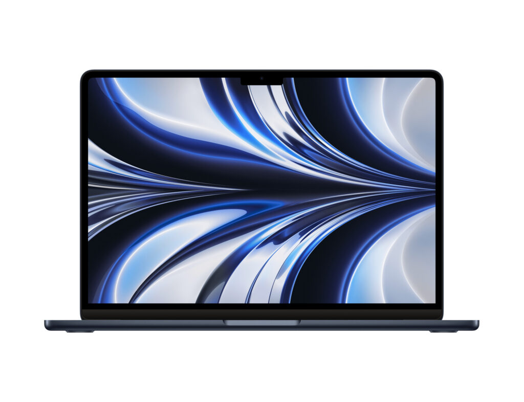 Macbook Air 13 M2 Minuit face