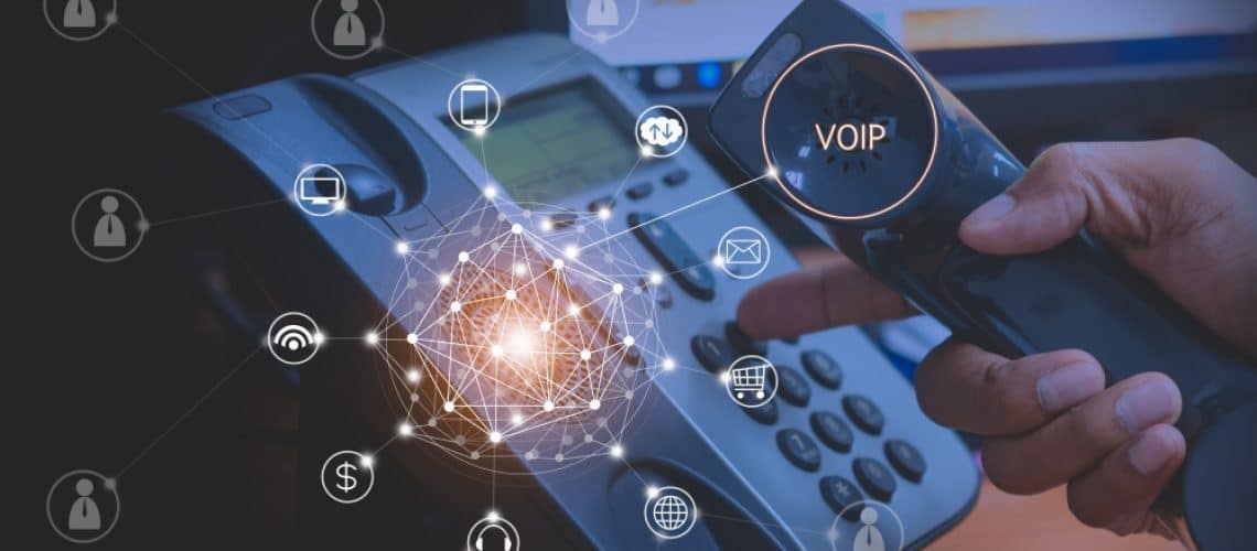 Poste téléphonique IP sur un bureau